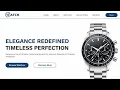 Build a Luxury Watch Website with HTML CSS Modern Elegant Landing Page