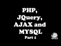 PHP-JQUERY-AJAX-MYSQL Demo Part 1 - by Sir Eudz