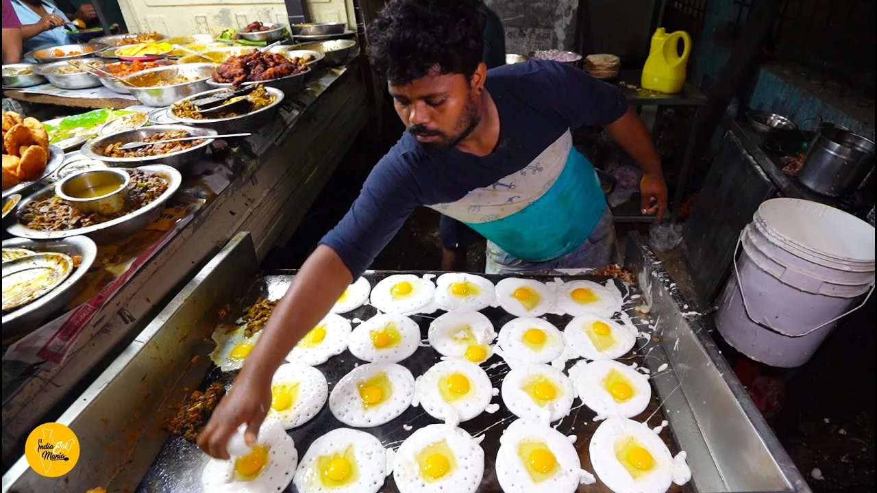 Huge Massive Eggs Dosa Making Rs. 30/- Only l Chennai Street Food
