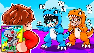 Evolucioné como MEGA DINOSAURIO para Sorprender a Mis Amigos en Roblox!