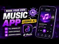 Create Music Player App Controls UI Full Working App Make a Music App