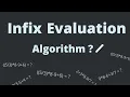 Infix expression evaluation algorithm with examples
