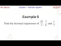 Find the decimal expansions of and