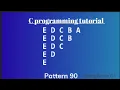 Best pattern tutorial in C programming language ll