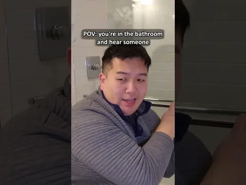 POV: Bathroom Door Knocking