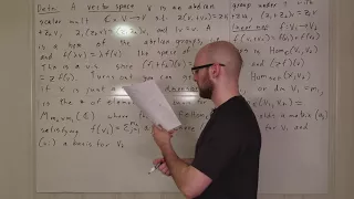 Representation Lecture 1 1 Vector Spaces