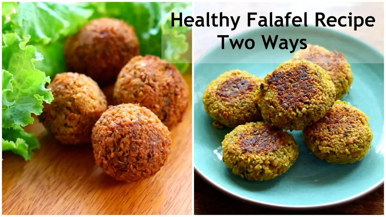 Falafel Recipe - How To Make Falafel With Chickpeas-Healthy Gluten Free Chana Tikki   Skinny Recipes
