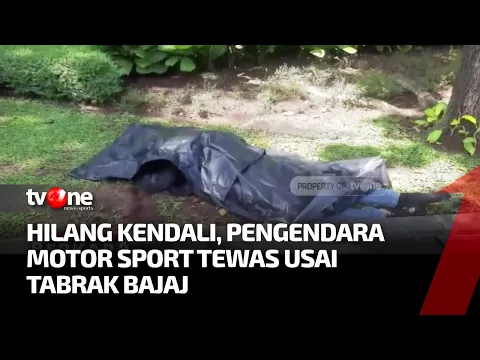 Pengendara Motor Sport Tewas Usai Tabrak Bajaj