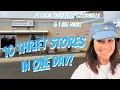 I went to 10 thrift stores in ONE DAY to find treasures for my vintage shoppe