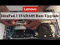 Lenovo IdeaPad 3 15ADA05 Ram Upgrade Disassembly