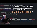 What dependencies should you inject - Uncle Bob