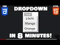 Learn CSS Dropdown Menus in 8 Minutes
