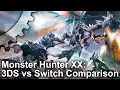 Monster Hunter XX Switch vs 3DS Graphics Comparison Frame-Rate Test