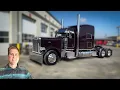 Legendary Purple with Black Cherry Painted Frame 2021 Peterbilt 389 Custom