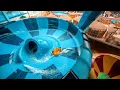Riding every waterslide at Kalahari Resort Sandusky Ohio