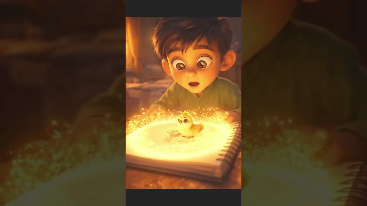“Agar Drawing Zinda Ho Jaye? 😲✨ | Magical Boy Story | Pixar 3D Shorts” poster