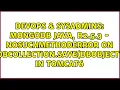 MongoDB Java R2 5 3 - NoSuchMethodError on DBCollection save DBObject in Tomcat6
