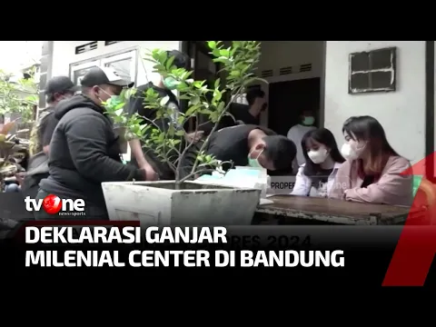 Milenial Dan Mahasiswa Deklarasi Dukungan Terhadap Ganjar Pranowo di Bandung