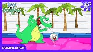 Boy & Dragon - What's Underneath the Hood? 🕵️‍♂️ | Kids Cartoons | WildBrain Zoo