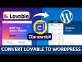 Convert Any Lovable AI Website to WordPress Elementor ClonewebX Tutorial