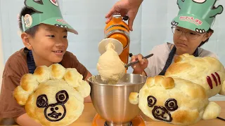 🦖ちびゴジラパンをつくる🍞