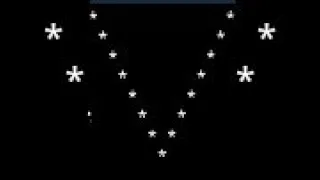 V alphabet by stars Python code to print V shape by stars