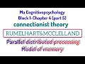CONNECTIONIST THEORY OF RUMELHART MCCLELLAND PDP MODEL PARALLEL DISTRIBUTED PROCESSING MODEL
