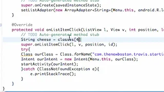 Android Application Development Tutorial 21 Finishing ListActivity YouTube