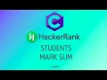 17 Student Marks Sum Hackerrank C Solutions