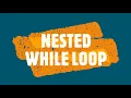 NESTED WHILE LOOP explained line by line c programming