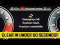 HOW TO CLEAR THE SOS WARNING LIGHT MAJOR ISSUE AUDI A3 S3 2020 2021 2022 VOLKSWAGEN VW SKODA
