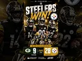 Steelers DOMINATE Packers 28-9 NFL Preseason 2026 Final Score