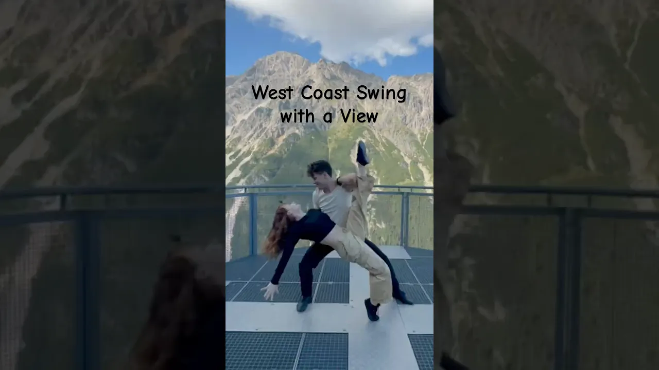 Improv Dance in the Austrian Alps 🏔️#westcoastswing #dance #austria