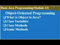 Object-Oriented Concept in Java Module-13