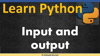 Input and output Expression Learn Python