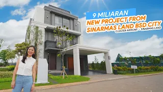 armont bsd city type 10x20 sudah ada lift full marmer rumah classic mewah depan mall eastvara 