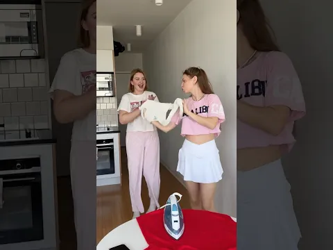 When my sister asked me to iron her clothes😁