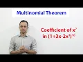 Multinomial theorem SE3 Coefficient of x 7 in 1 3x-2x 3 10