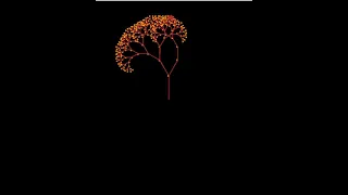 How to Draw Fractal Tree using Python Turtle Code Link in description