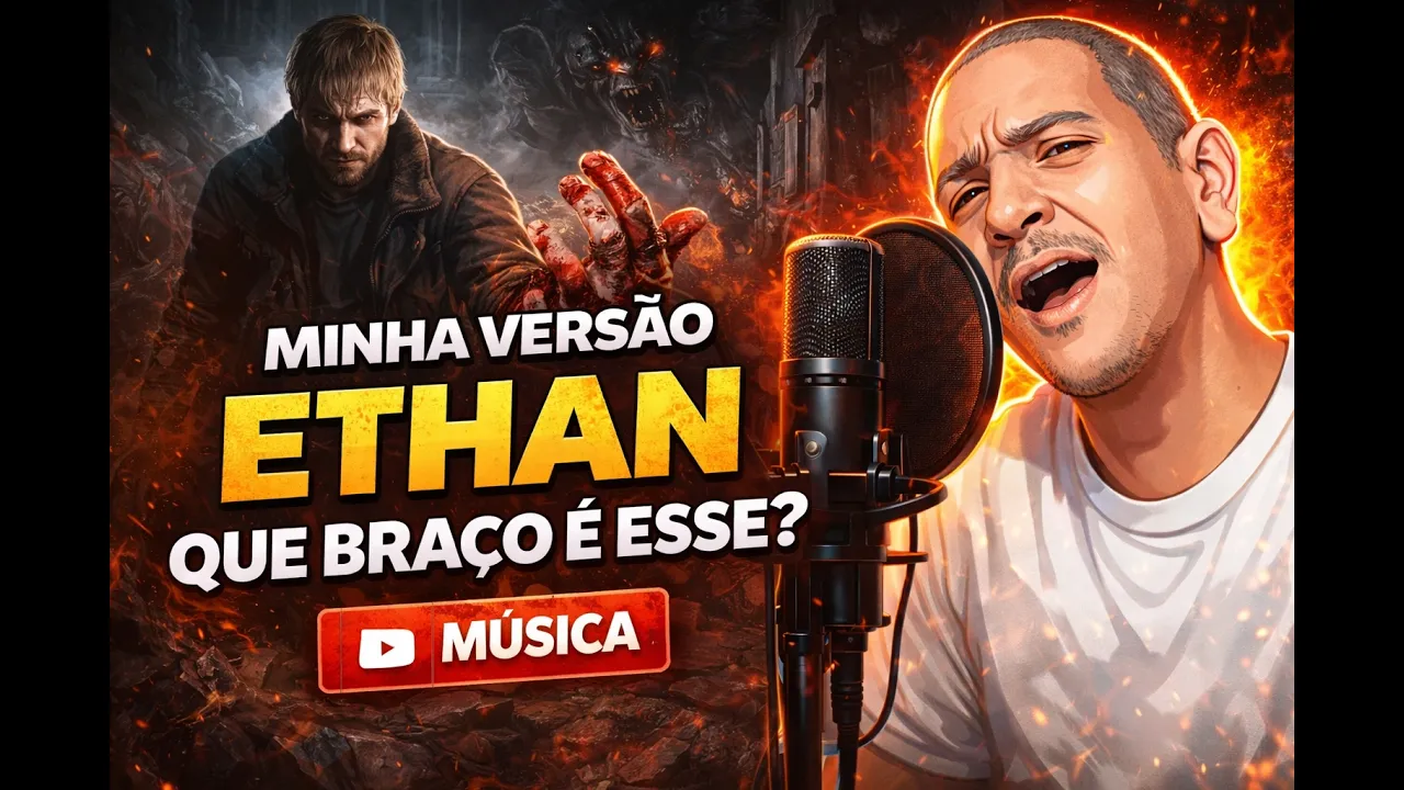 Resident Evil Village ETHAN perdendo a mão!!! | Música Paródia 😂