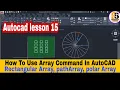 How to use Array Command In AutoCAD