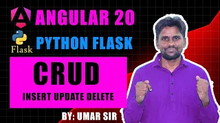 Angular 20 and Flask CRUD Tutorial - Learn by building Insert Update Delete App
