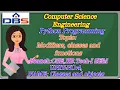 DBS - Modifiers classes and functions UNIT-4 CLASSES OBJECTS CSEII YEAR-1st SEM PYTHON PROGRAMMING
