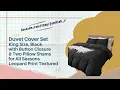 Leopard Print Duvet Cover Set Review Soft King Bedding Upgrade