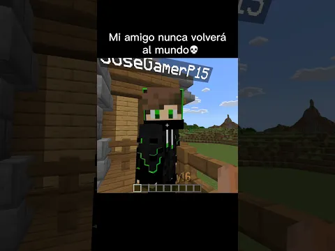 Mi Amigo nunca Volverá al Mundo💀 #minecraft #minecraftmemes