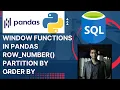 Pandas Commonly Asked Interview Question Window Functions in Pandas Python for Data Analysis