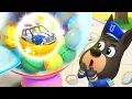 Lagu Mesin Penjual Kejutan 🎊| Animasi | Kartun Anak | Kepala Polisi Labrador | BabyBus Bahasa Indonesia