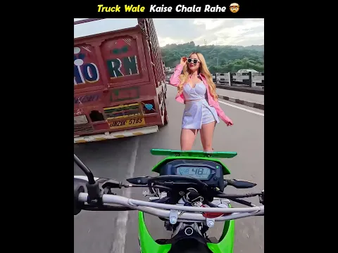 Truck Wala Kaise Chala Rahe 😂 Funny Moment 🤣 Aamir Majid Superbike Zx10r