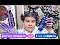 Blue Shampoo VS Purple Shampoo