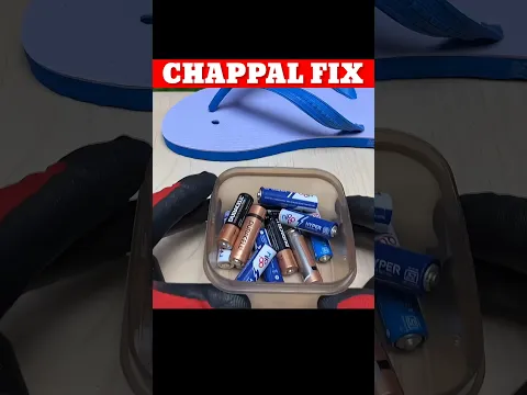 Fixing Chappal With Cells! #shorts #ytshorts #lifehacks #experiment #video